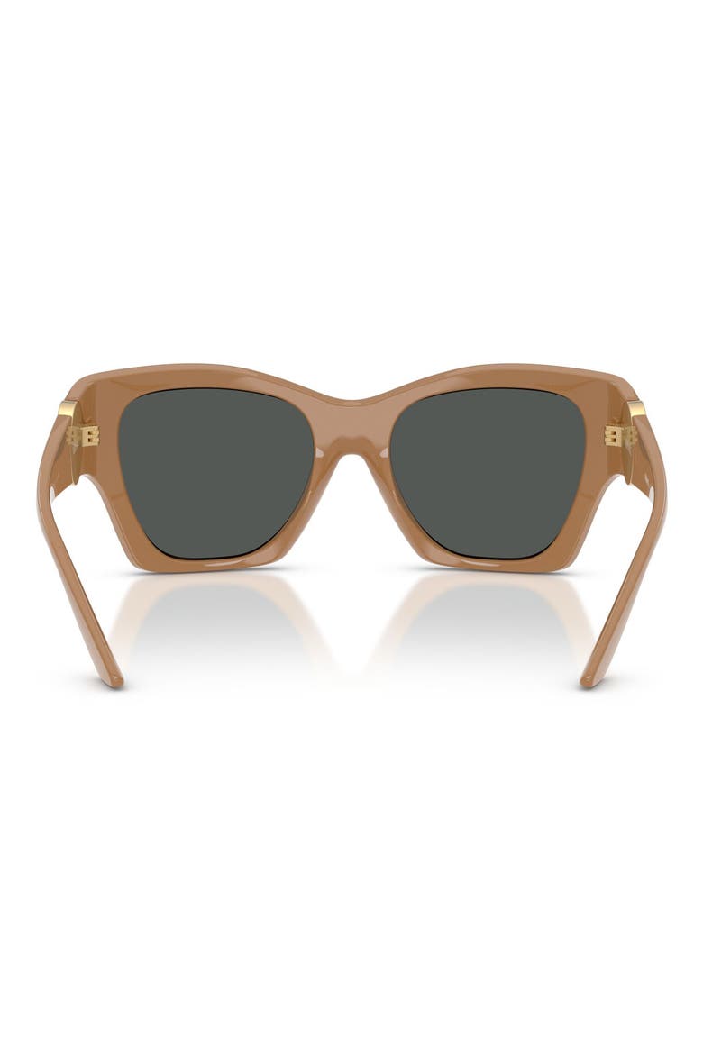 54mm Irregular Sunglasses, Alternate, color, DARK GREY
