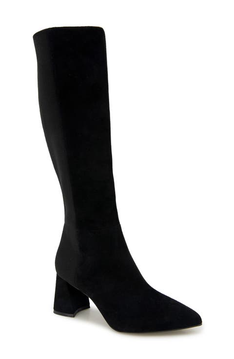 Dionne Pointed Toe Knee High Boot (Women) (Narrow Calf)