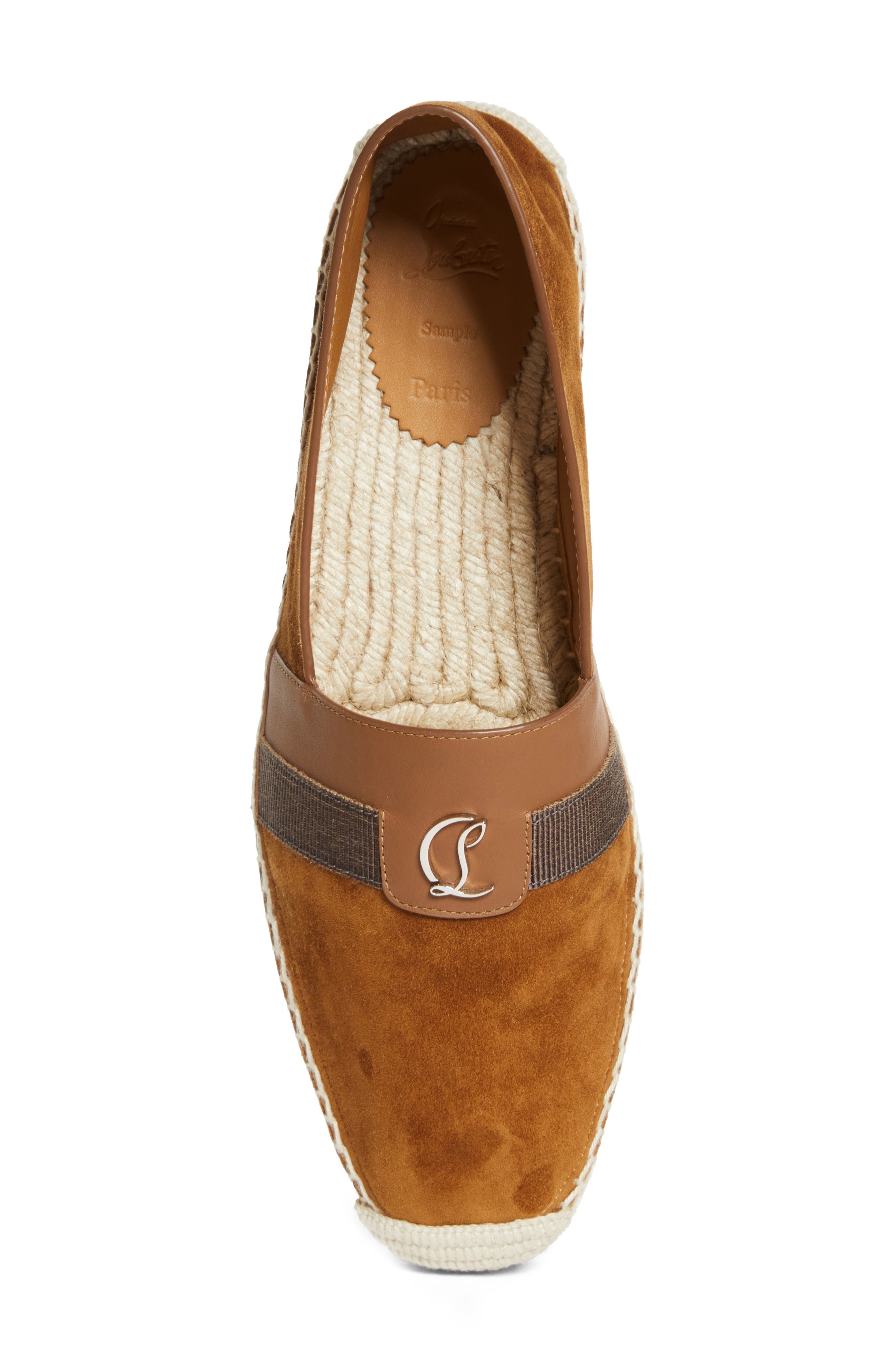 Christian Louboutin Alfarica CL Logo Espadrille, Alternate, color, Rhea