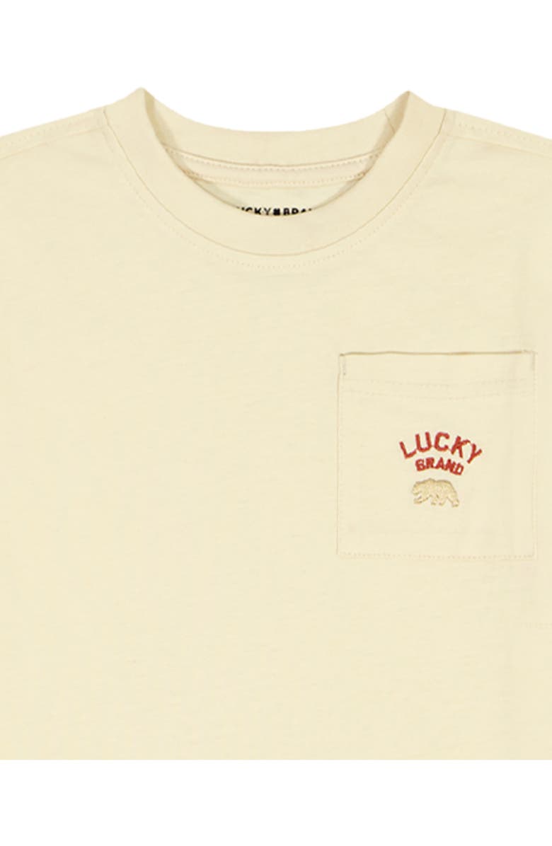 Lucky Brand Kids' T-Shirts & Shorts Set, Alternate, color, Beige Multi