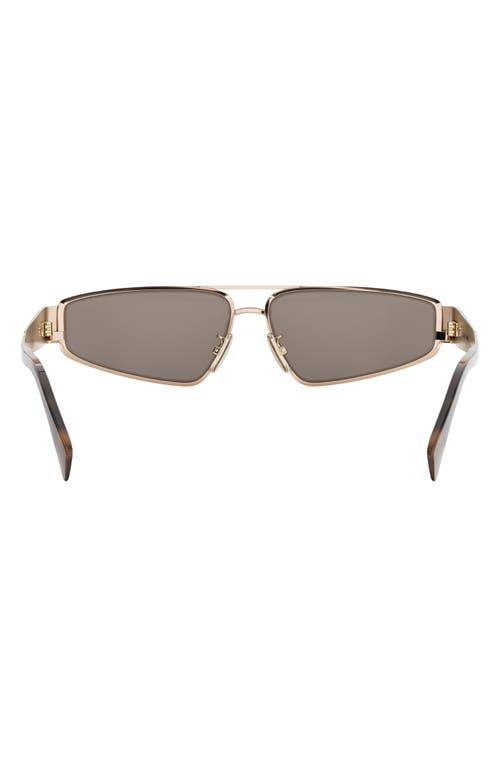 Celine Triomphe 59mm Geometric Sunglasses In Brown