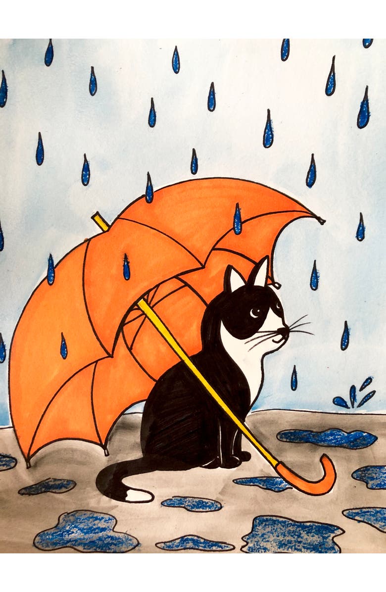 Guide Dots Add-On Art Rolls for Guide Dots Level 2 Art Kits - Age 8+, Alternate, color, L2 Town On Bay/Cat In Rain