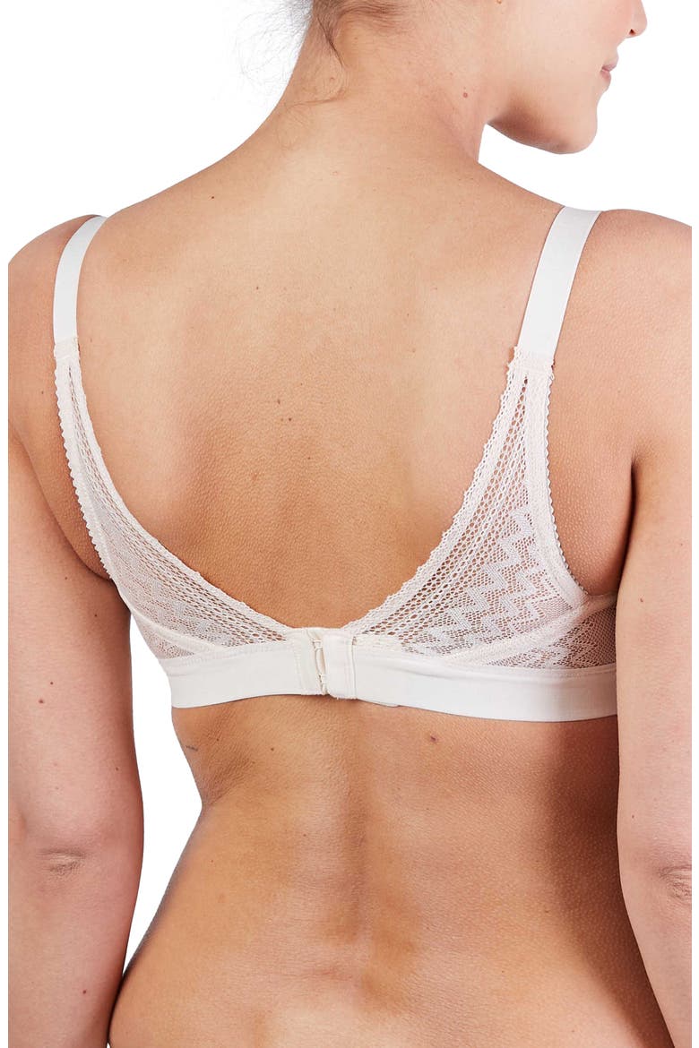 Serena Wireless Lace Nursing Bra, Alternate, color, BLUSH