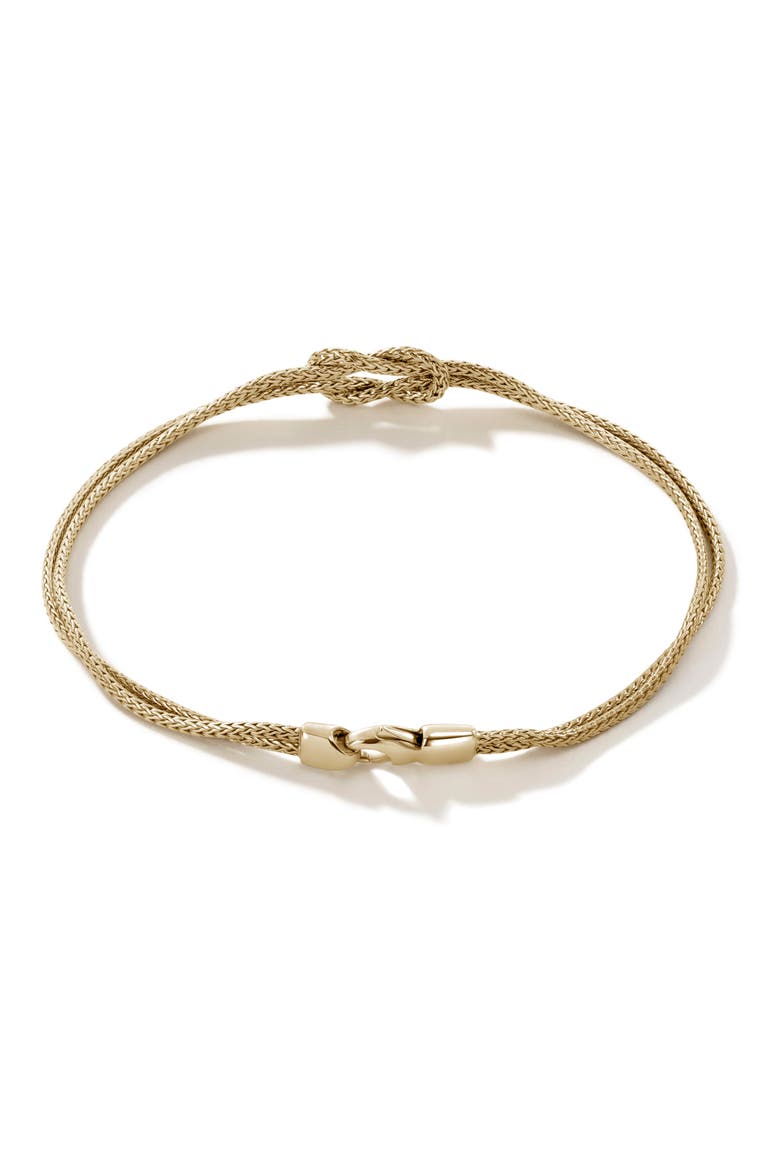 Love Knot Bracelet, Alternate, color, GOLD