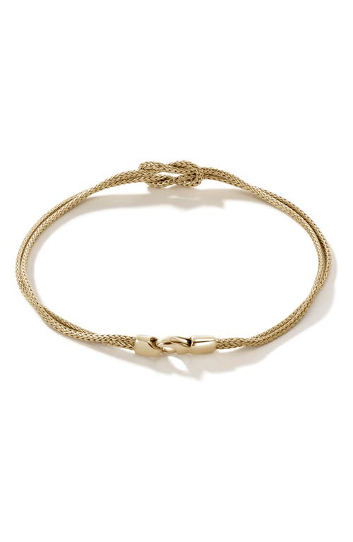 John Hardy Classic Chain Knot Layered Rope Bracelet In Gold