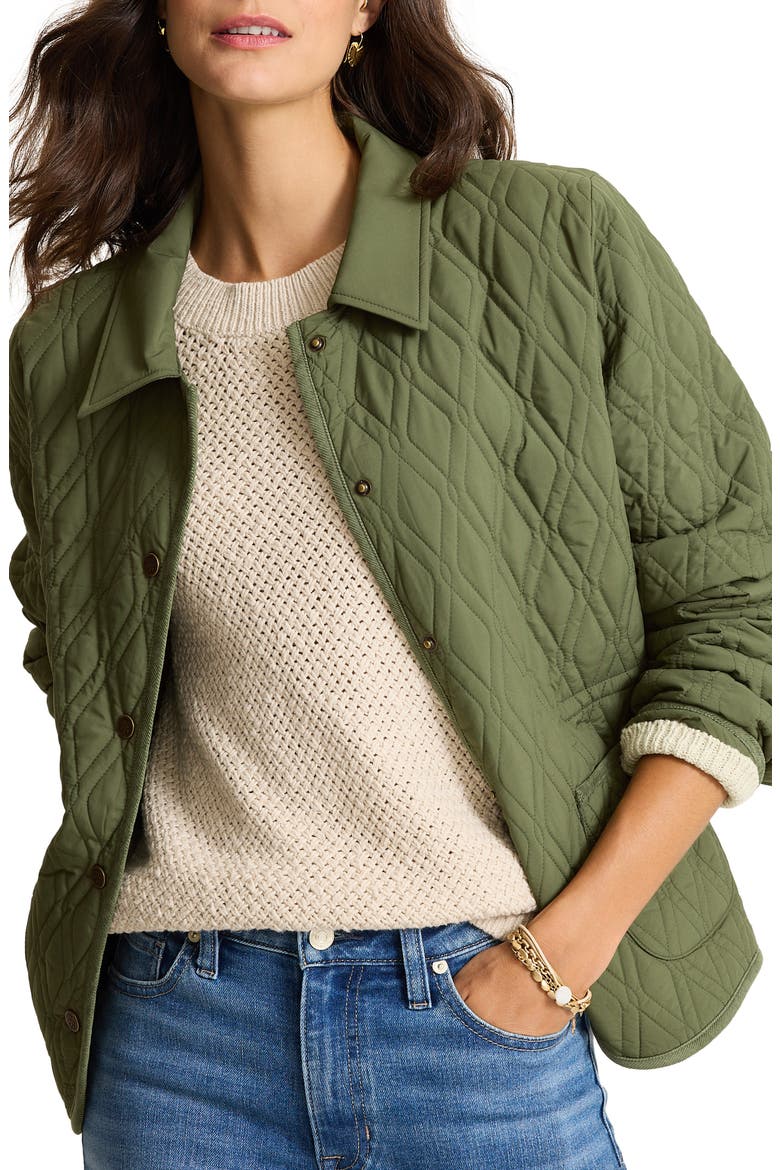 Quilted Jacket, Main, color, PALM MOSS
