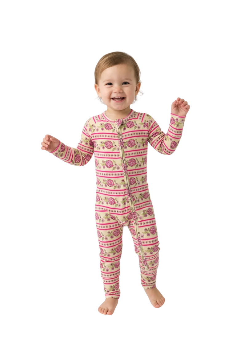 Long Sleeve Buttery Soft Sleeper, Alternate, color, Pomegranate Soiree