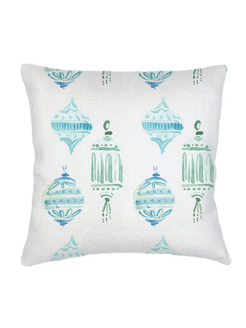 Christmas Ornaments Velvet Pillow with Down Insert