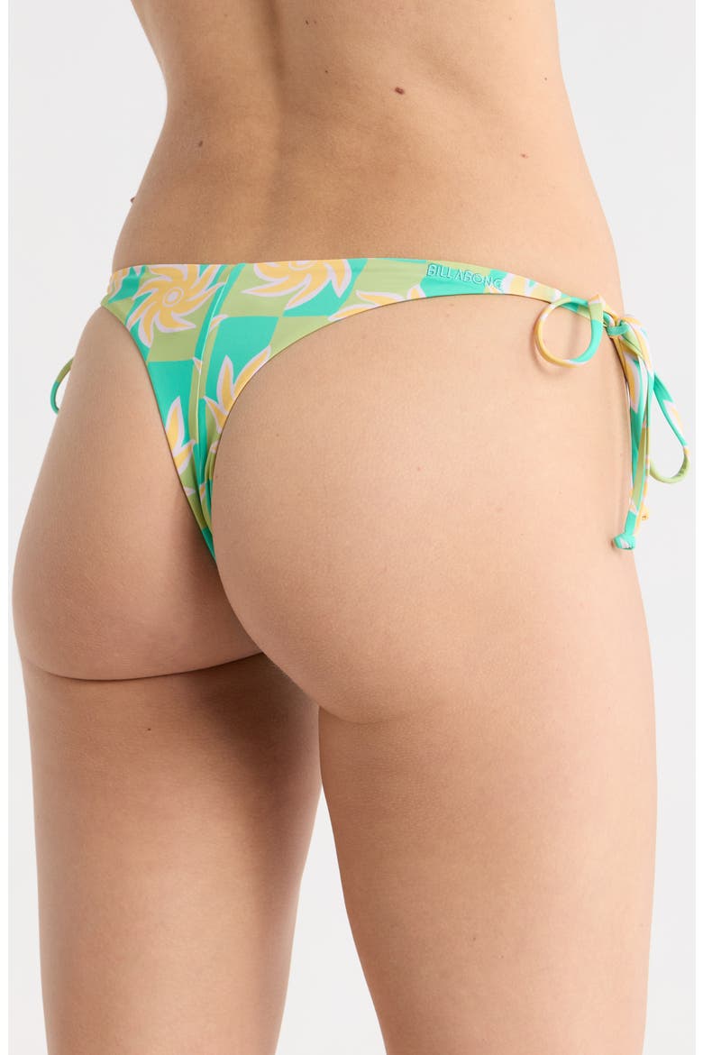 Trippin' On Sun Maya Bikini Bottoms, Alternate, color, AQUA MULTI