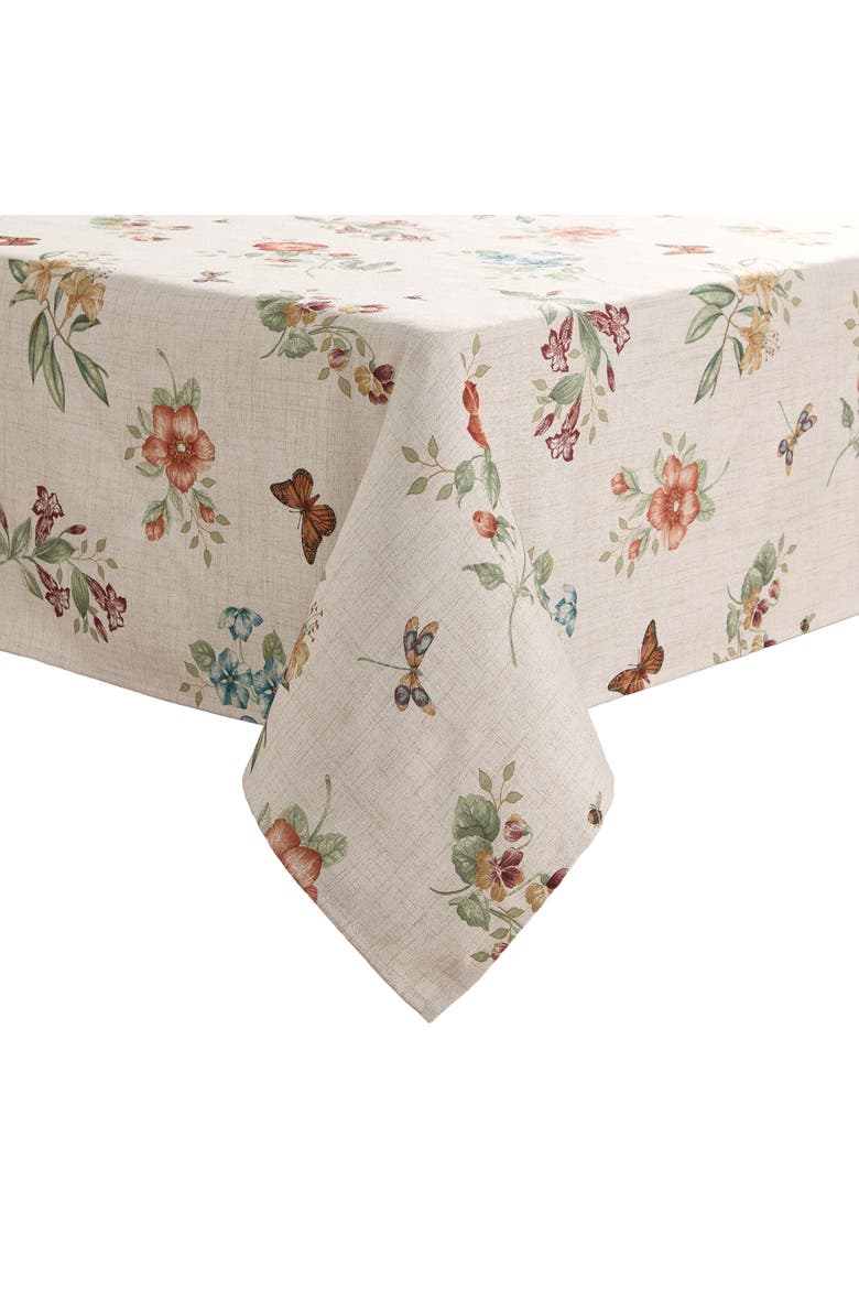 Butterfly Meadow Fall Tablecloth, Alternate, color, Multicolor