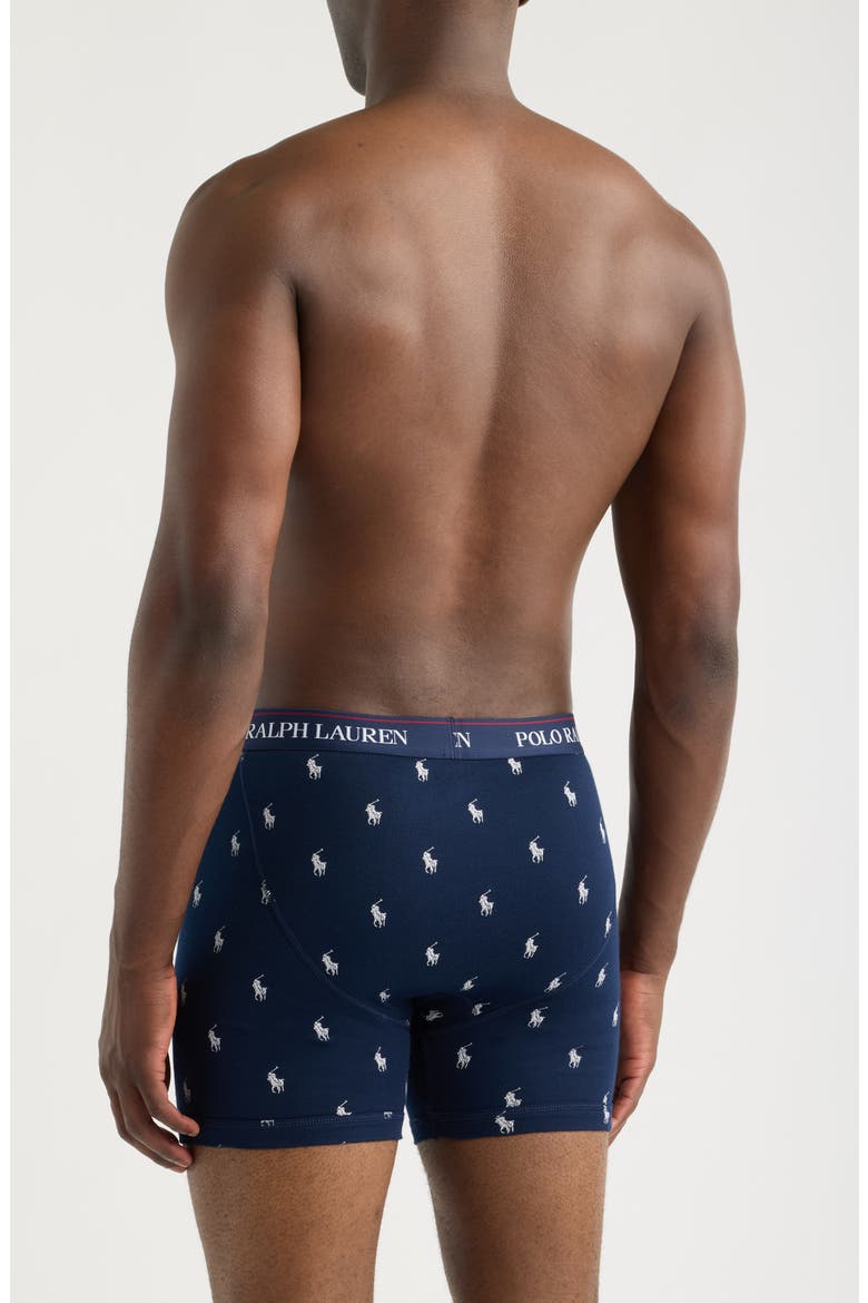 Assorted 3-Pack Classic Fit Stretch Cotton Boxer Briefs, Alternate, color, RED NAVY ROYAL