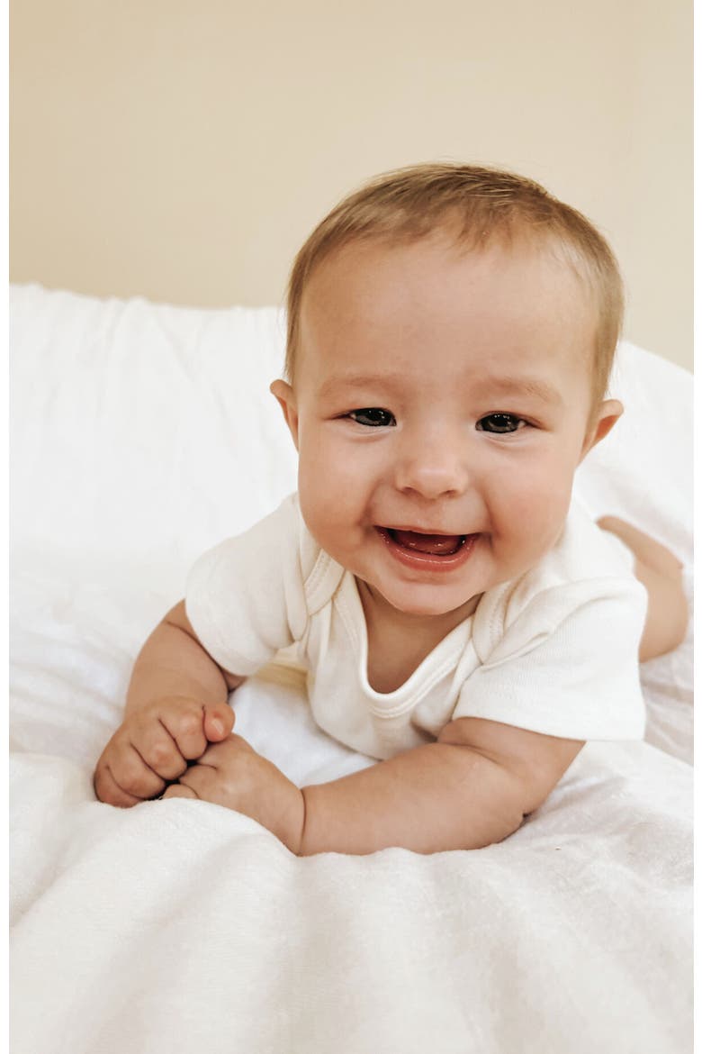 Locally Grown Organic Baby Bodysuit, Alternate, color, Natural