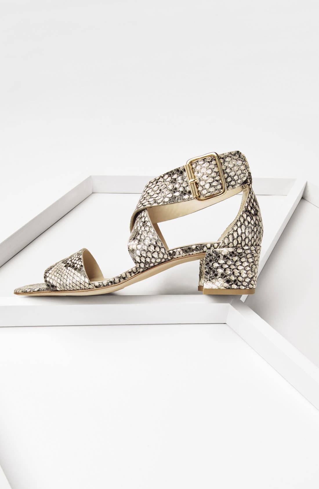 AGL 'City' Block Heel Sandal, Alternate, color, 