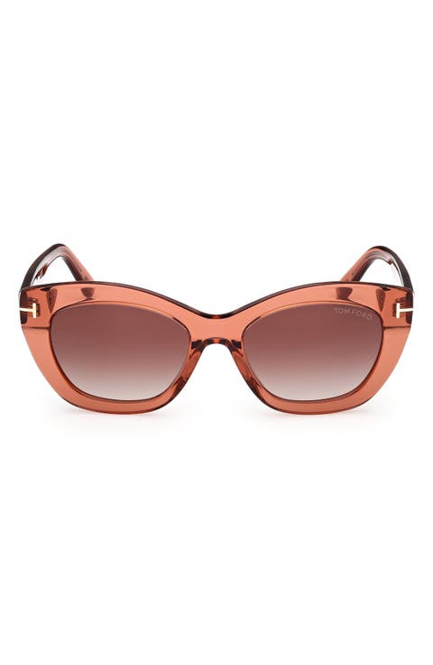 Linda 53mm Butterfly Sunglasses