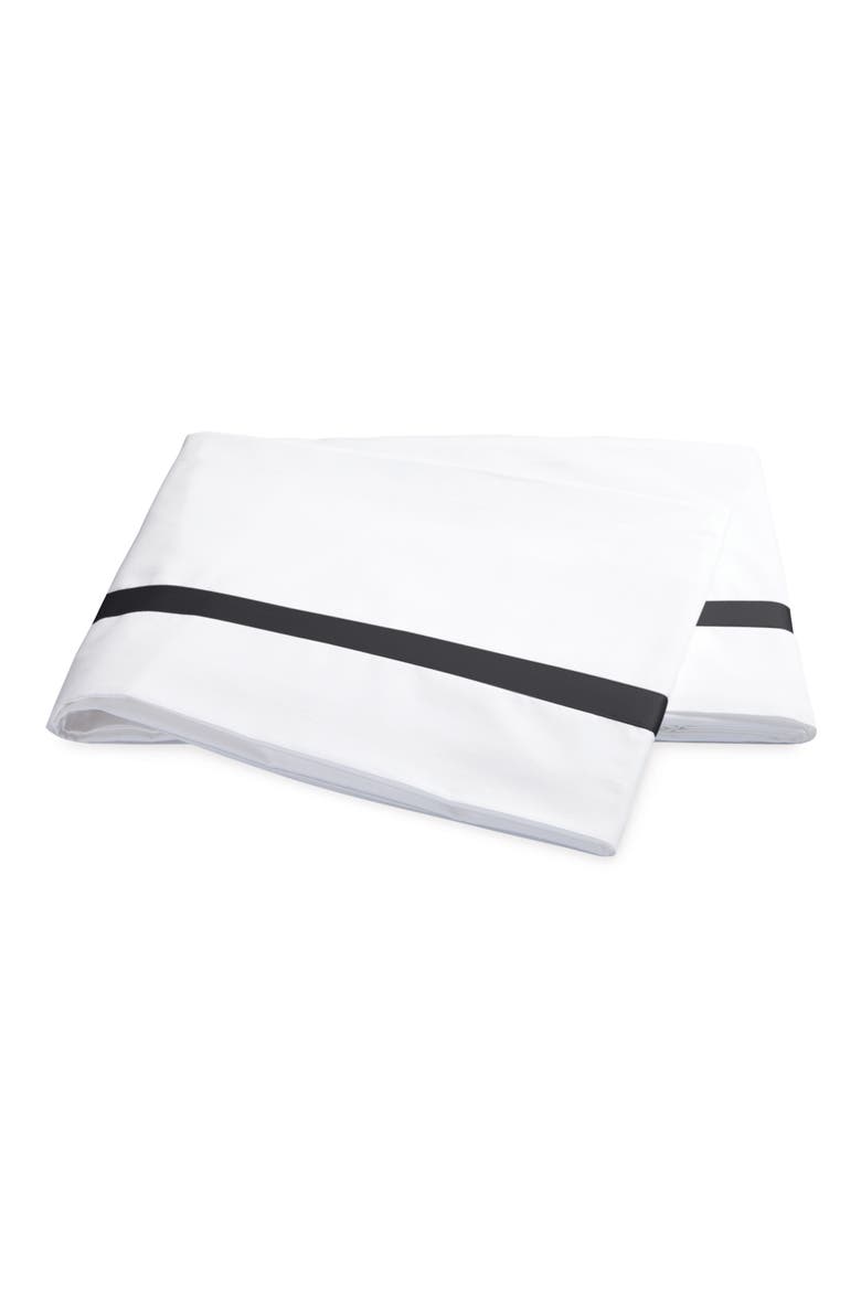 Lowell 600 Thread Count Flat Sheet, Main, color, CHARCOAL