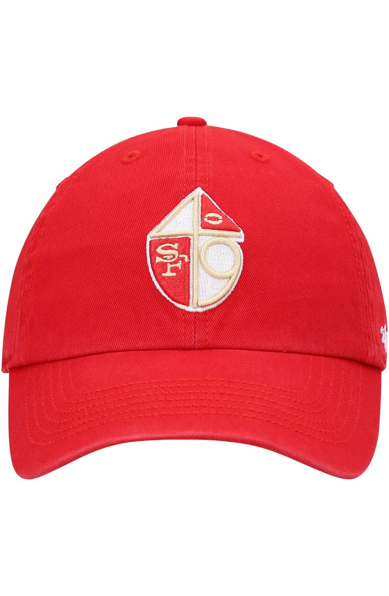 '47 Men's '47 Scarlet San Francisco 49ers Legacy Franchise Fitted Hat, Alternate, color,