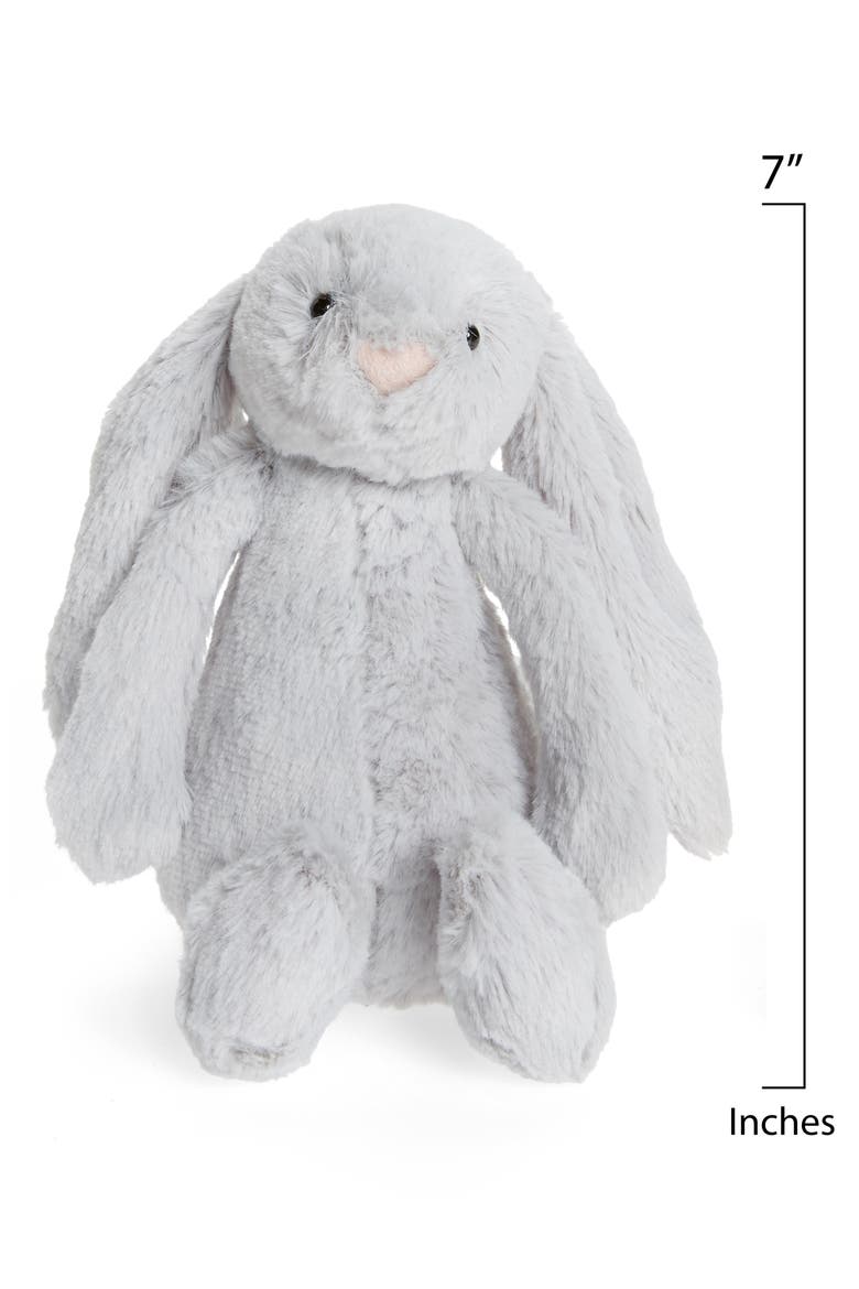 'Small Bashful Bunny' Stuffed Animal, Alternate, color, GREY
