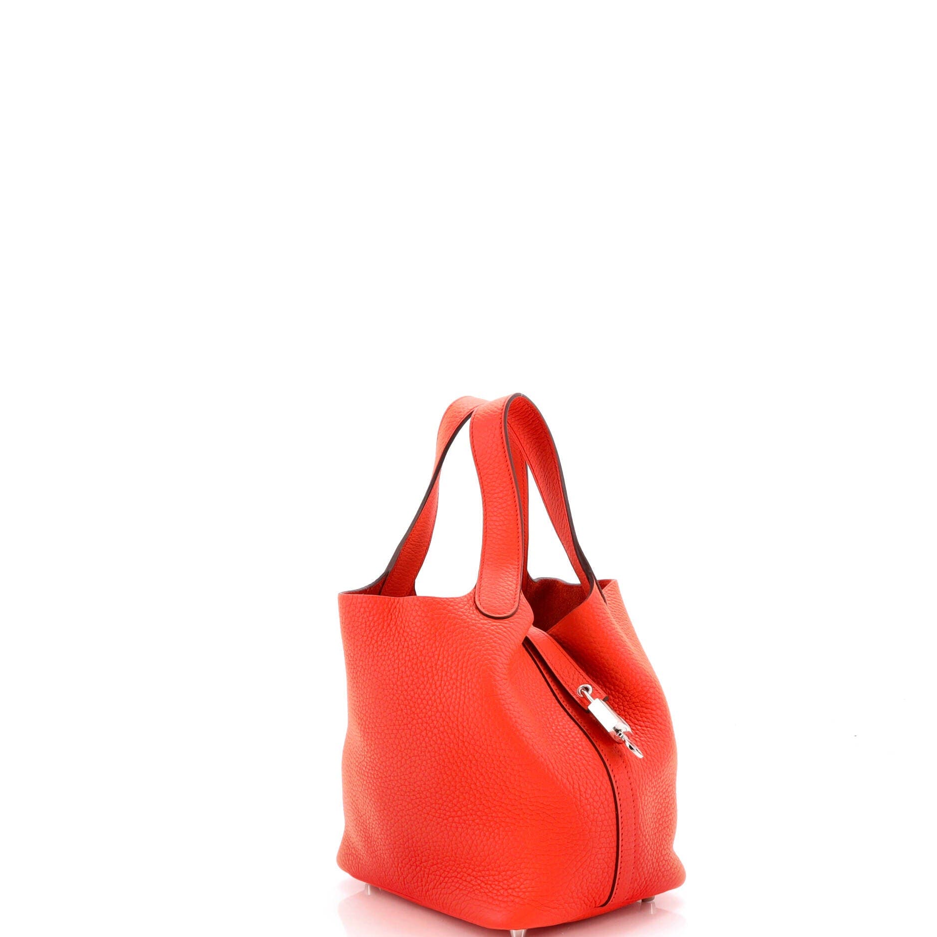 Pre-Owned Hermes Picotin Lock Bag Clemence PM, Alternate, color, Orange Poppy