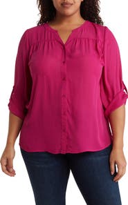 BY DESIGN Lorelai 3/4 Sleeve Blouse