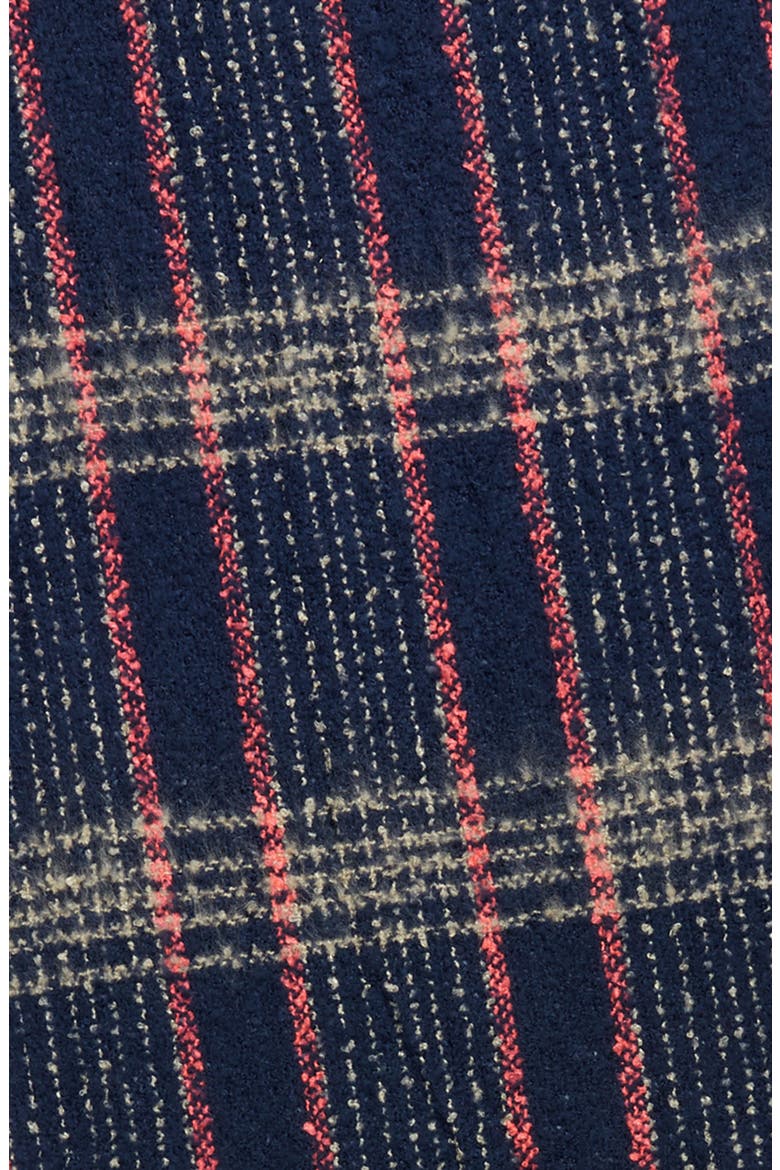 Speckled Check Blanket Scarf, Alternate, color, NAVY MULTI