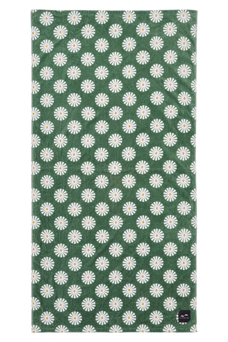 Sun Dazed Beach Towel, Main, color, GREEN