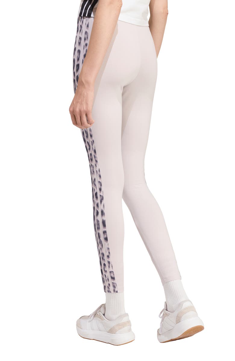 adidas 3-Stripe Leggings, Alternate, color, Ice Purple/ Multicolor