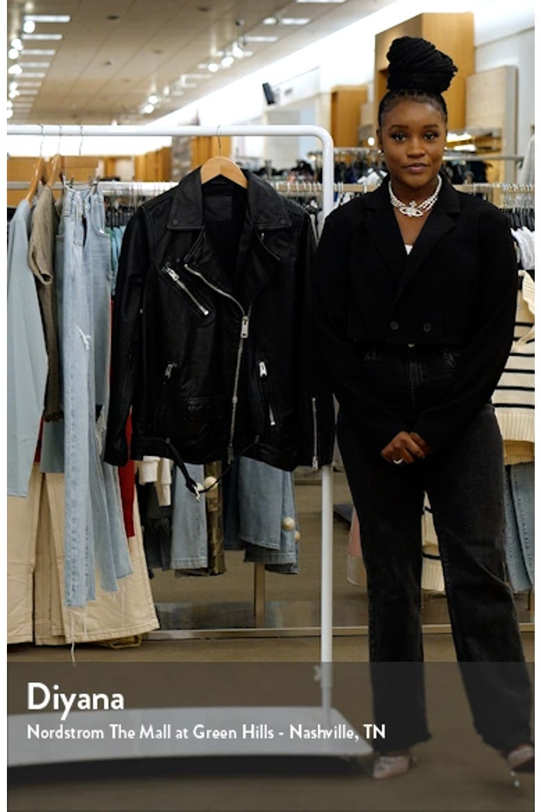 Billie Leather Biker Jacket video