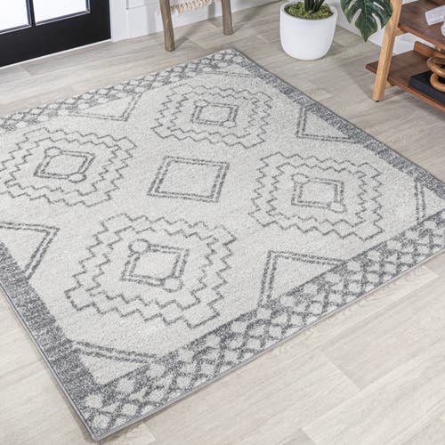 Jonathan Y Amir Moroccan Beni Souk Area Rug In Cream/gray