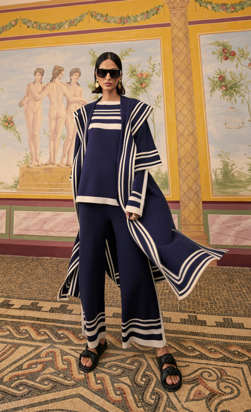 Temperley London Bretton Knit Trousers In Multi