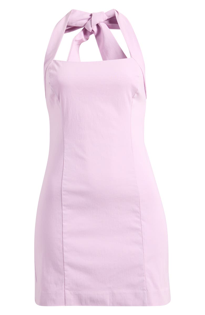 MANGO Featuring Hailey Bieber Boop Halter Minidress, Main, color,