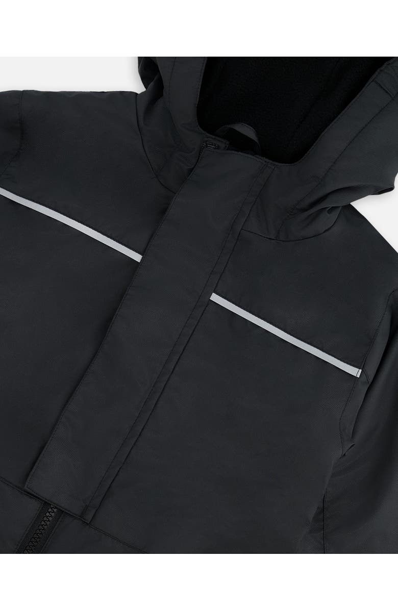 Deux par Deux Kids Mid-Season One-Piece Outerwear, Alternate, color, Black