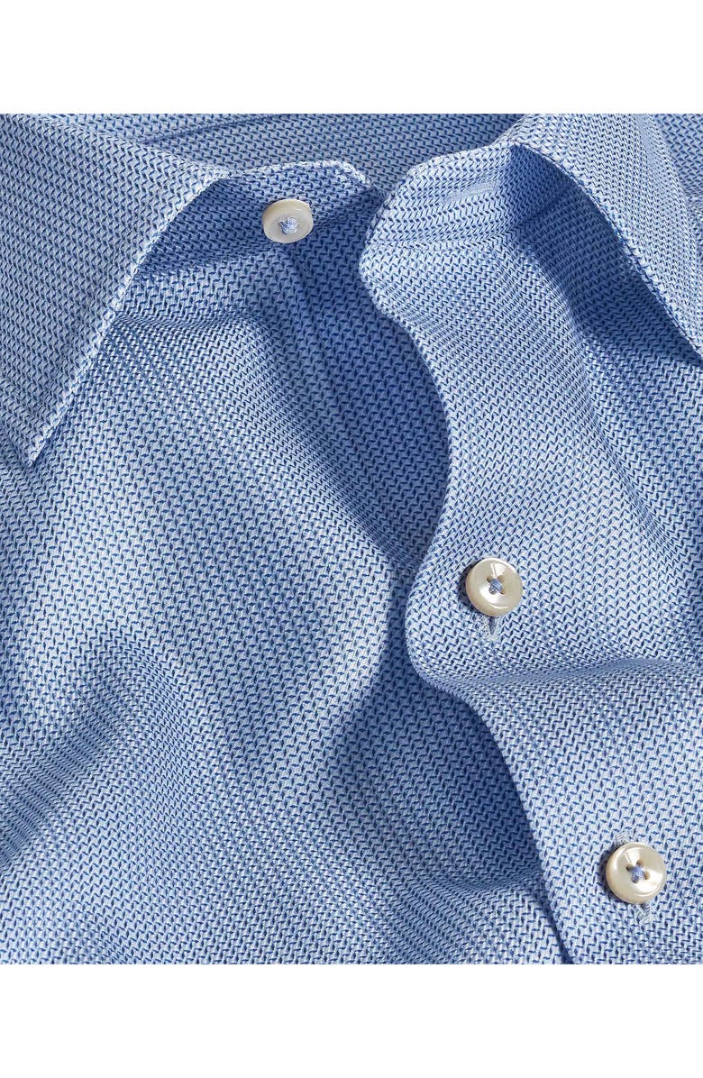 David Donahue Micro Texture Print Sport Shirt, Alternate, color, 