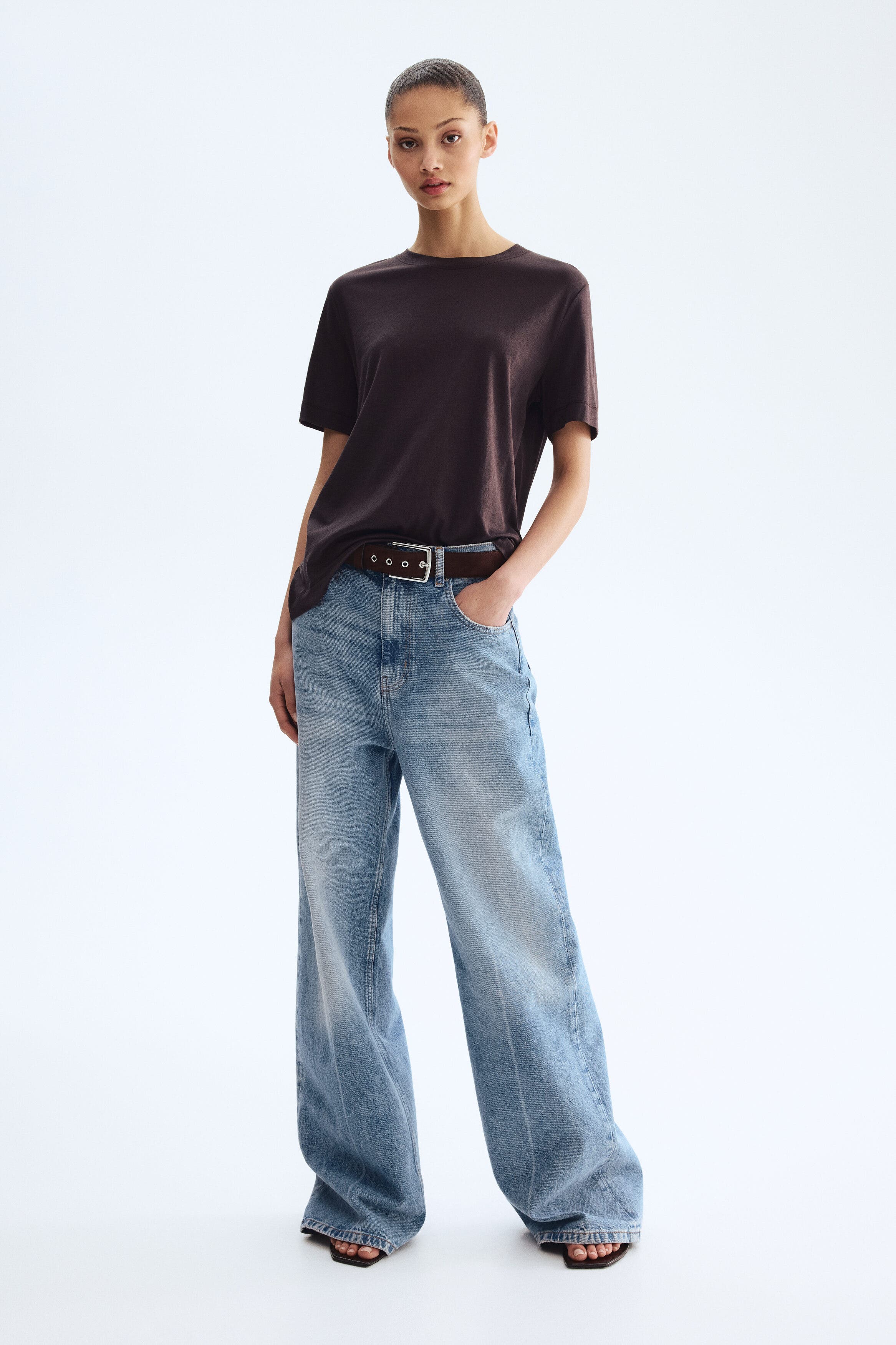 Silk-blend t-shirt - image 4