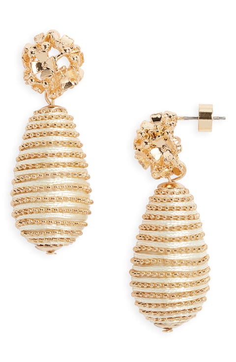 Ball Chain Statement Drop Earrings
