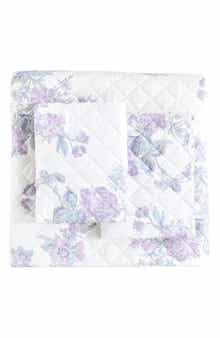 MELANGE HOME Rose Percale Cotton Quilt & Shams Set