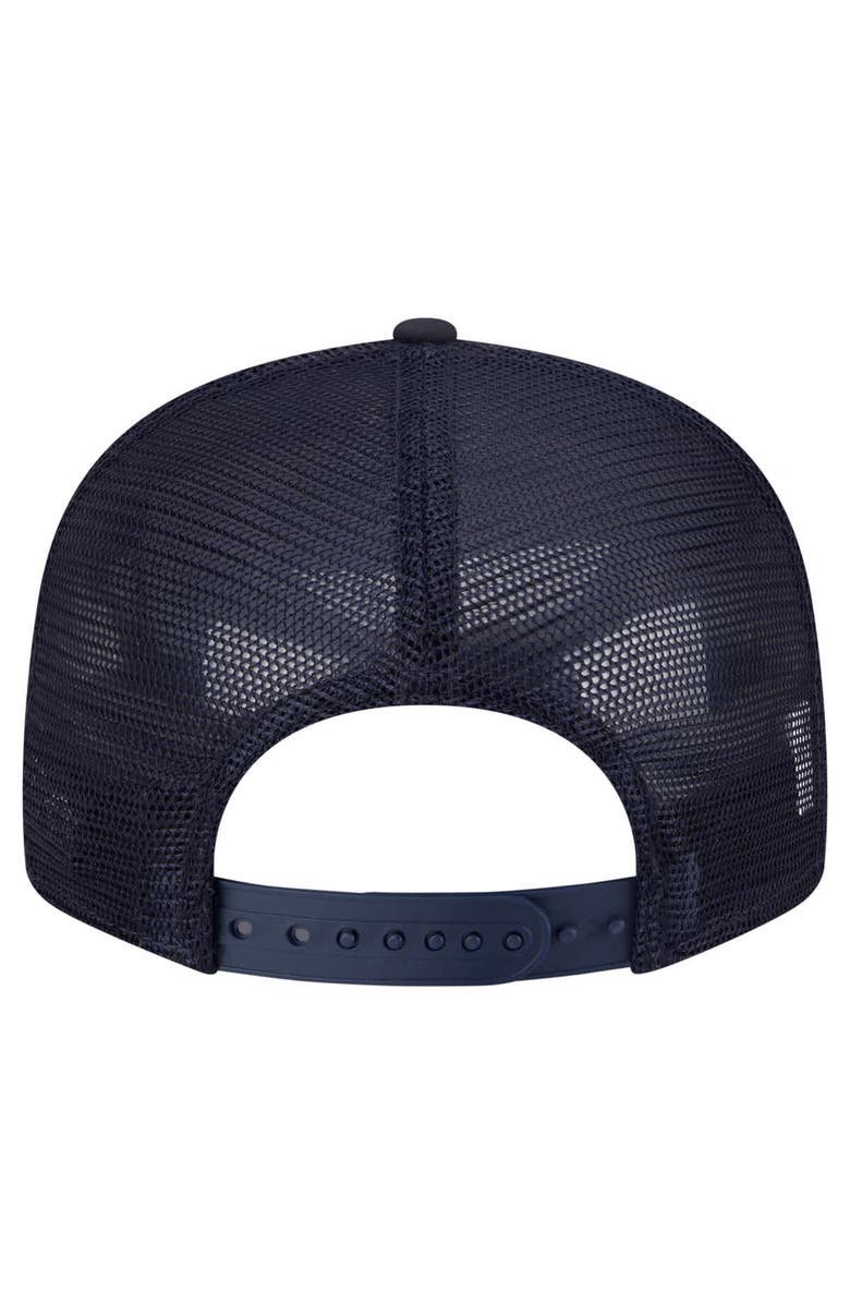 New Era Men's New Era Navy Penn State Nittany Lions Split Panel 9FIFTY Snapback Trucker Hat, Alternate, color, Navy