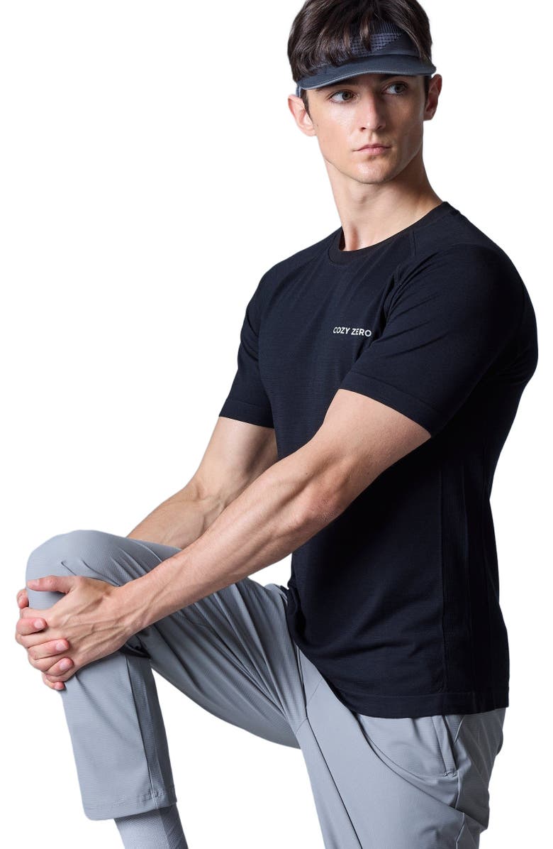 COZY ZERO Tech Merino Light Weight Daily Tee, Alternate, color, Black