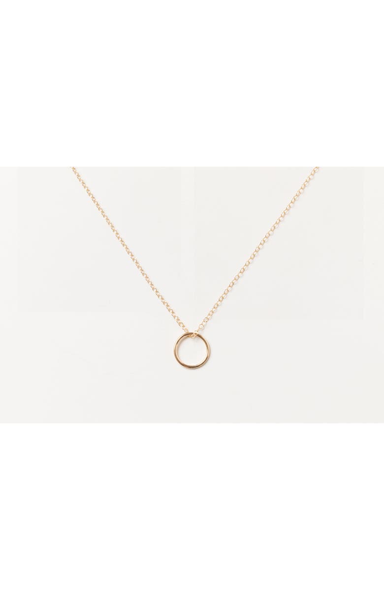 Sheena Marshall Jewelry Sol Circle Pendant Necklace, Alternate, color, 14K Gold Fill - 18-20"