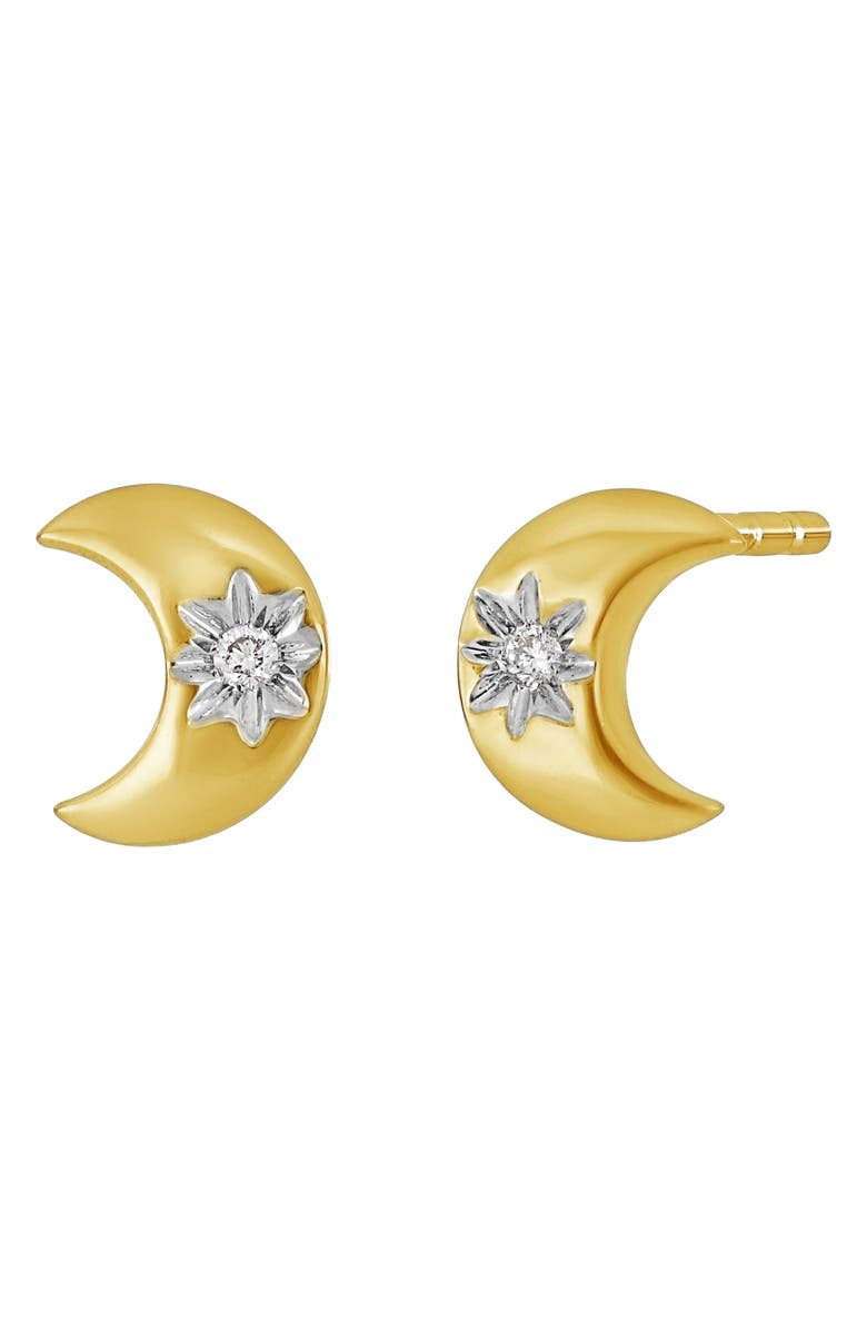 Bony Levy Icon Petite Crescent Stud Earrings, Main, color, 