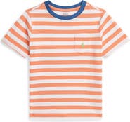 Polo Ralph Lauren Kids' Stripe Cotton Pocket T-Shirt