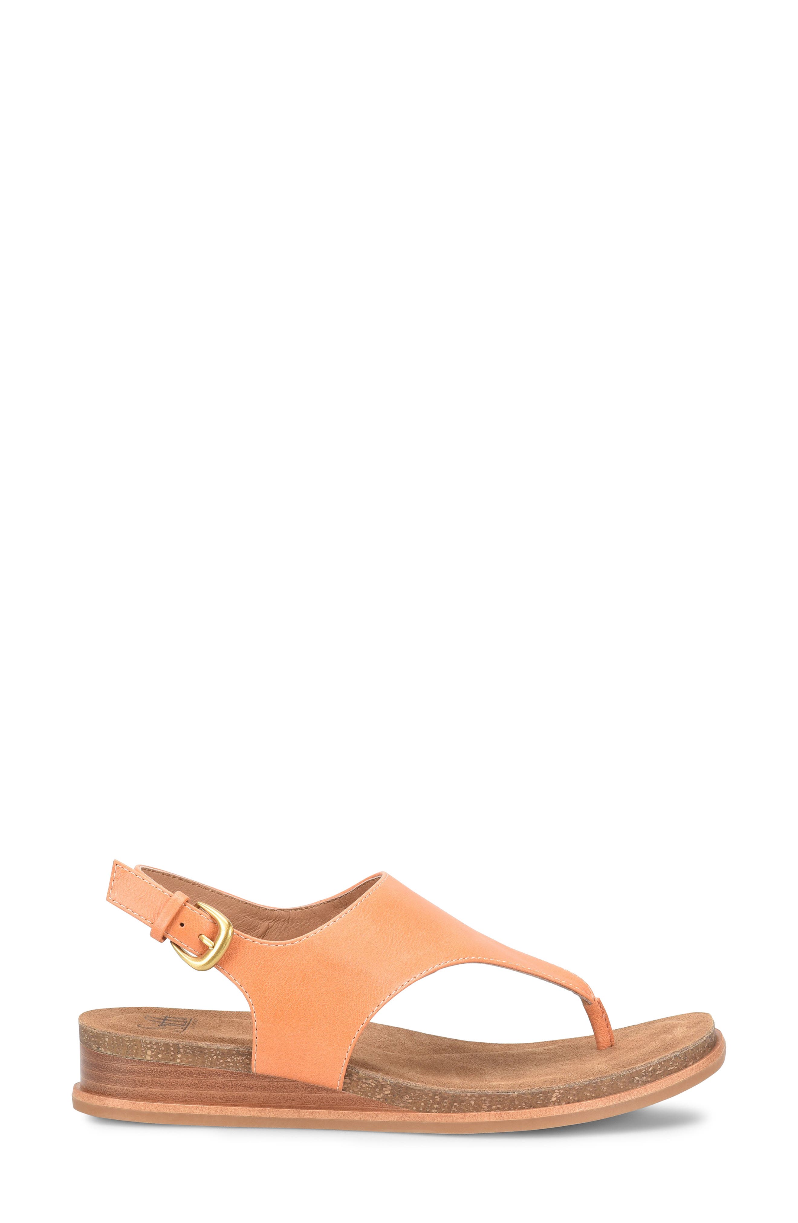Penelope Slingback Wedge Sandal, Alternate, color, SUNSET ORANGE