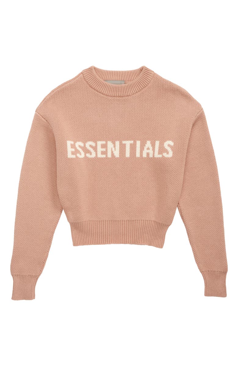 Fear of God Essentials Kids' Knit Pullover, Main, color, Matte Blush