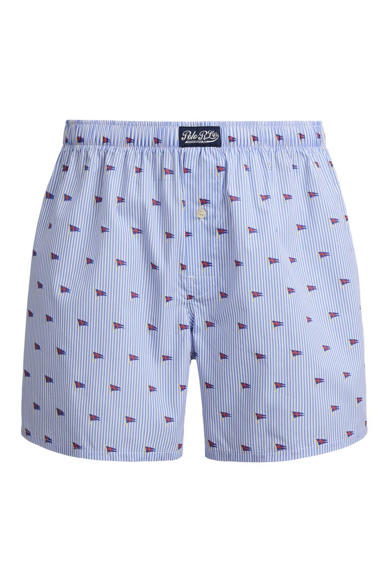 Woven Cotton Boxers, Alternate, color, PENNANT FLAG STRIPE