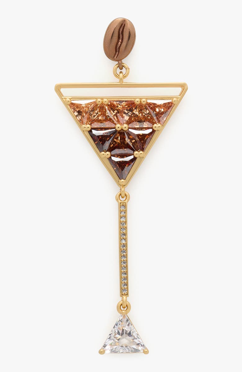 Kate Spade New York shaken and brewed martini drop earrings, Alternate, color,