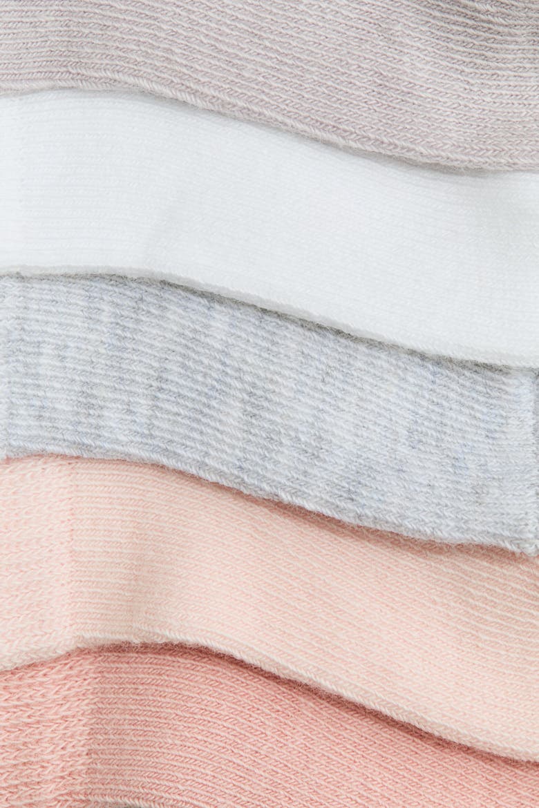 10-pack Ankle Socks, Alternate, color, Light purple/pink