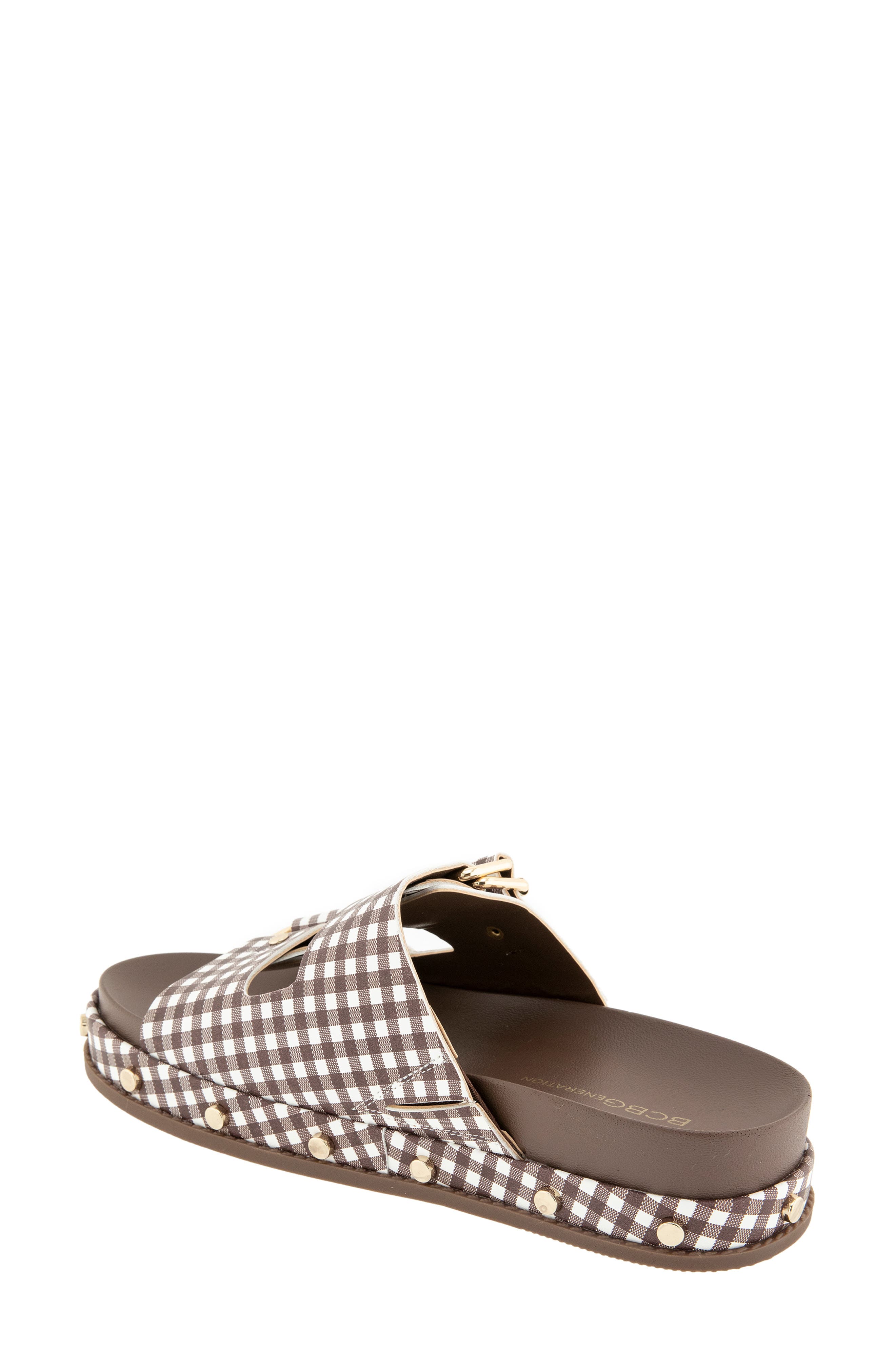 BCBGeneration Bamba Slide Sandal, Alternate, color, Brown/ White