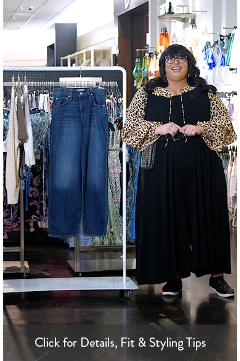 Baggy High Waist Wide Leg Dad Jeans video