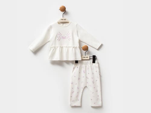 Moi Noi Butterfly Outfit Set In White