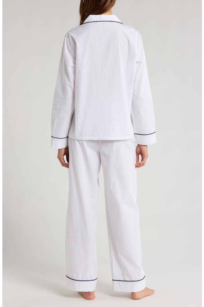 Classic Cotton Pajamas, Alternate, color, WHITE
