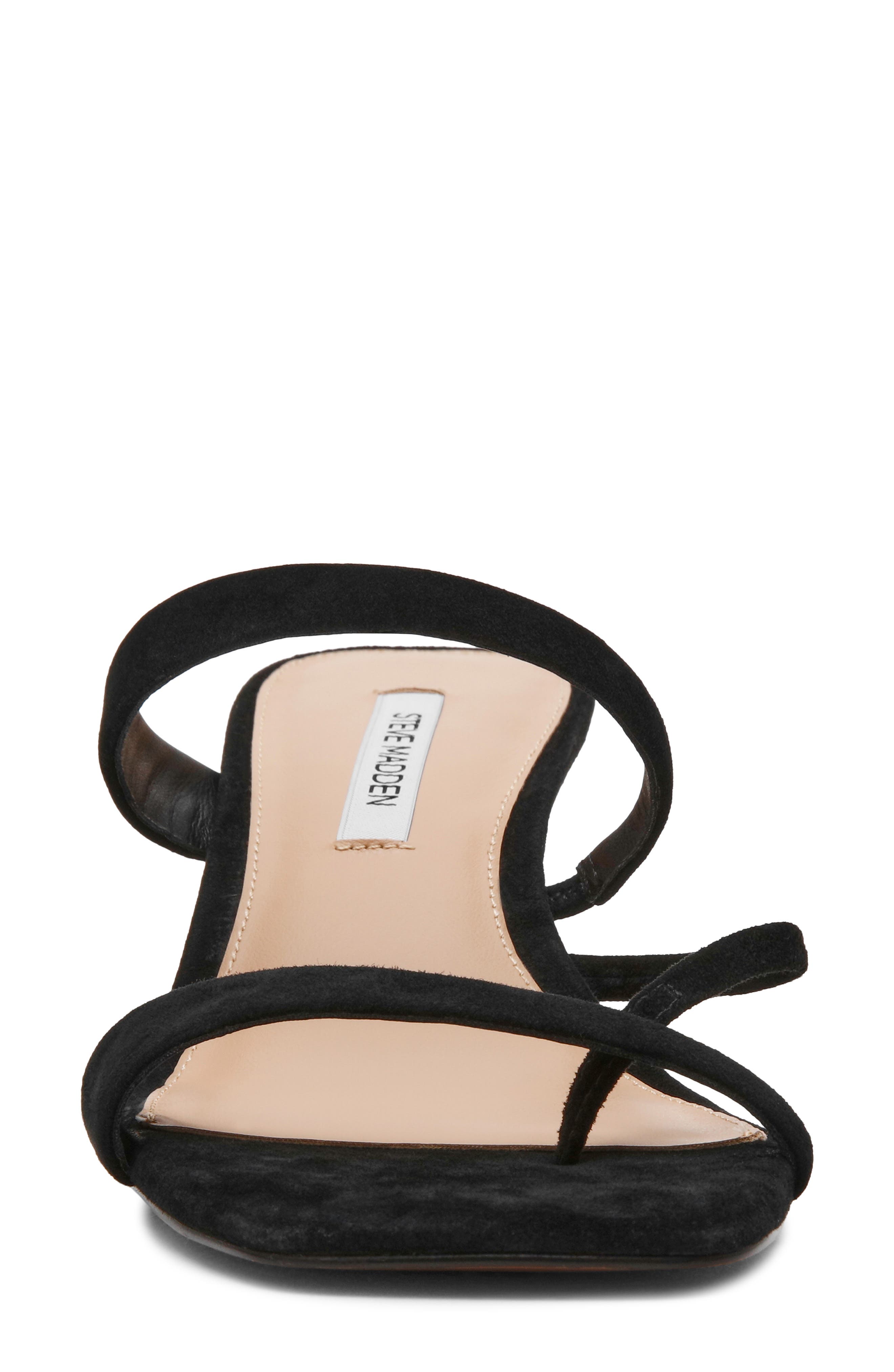 Steve Madden Ajay Strappy Sandal, Alternate, color, Black Suede